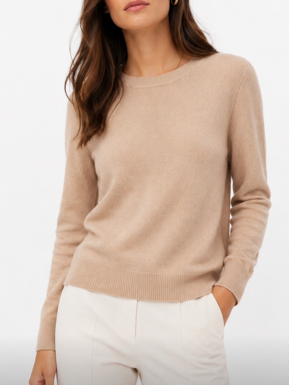 Naked cashmere 100% cashmere classic crew neck relaxed fit sweater Sz s